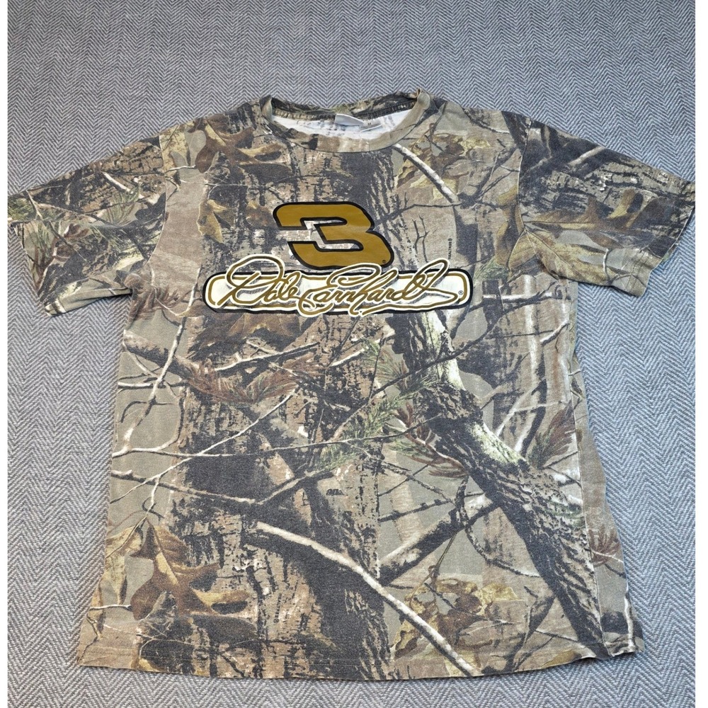 Dale Earnhardt 3 NASCAR Realtree Camo T-Shirt Winners Circle Mens Medium